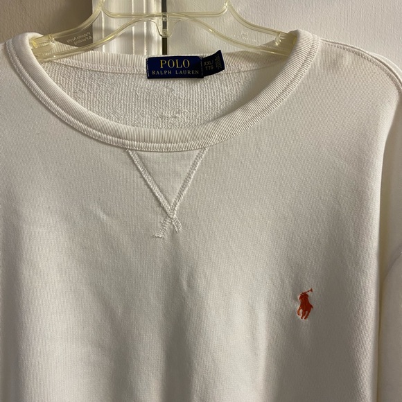 Ralph Lauren Polo White crewneck sweatshirt men XXL - Picture 3 of 6